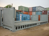 40' Flat Rack with Fix End
