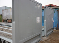 40' Flat Rack with Fix End