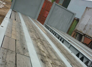 40' Flat Rack with Fix End